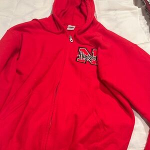 Nebraska Cornhuskers Gildan Red Heavy Blend Hoodie size L